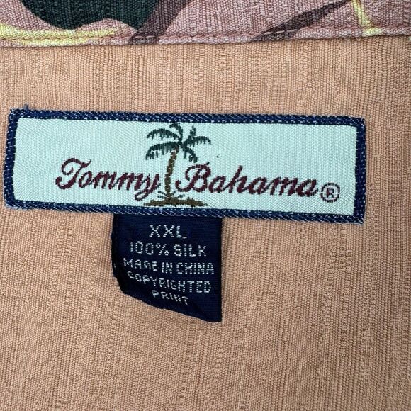 Tommy Bahama 100% Silk Hawaiian Shirt Hula Girl Print Size XXL Aloha Camp - Picture 2 of 8